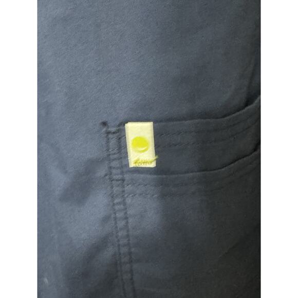 Code Happy Men’s Scrub Top 4XL Blue V Neck Antimicrobial Medical Uniform - Picture 2 of 7